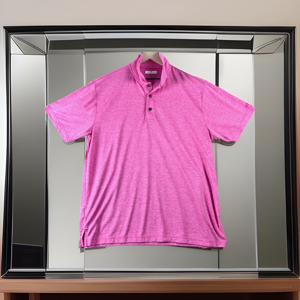 Grand Slam Mens Golf Polo Shirt XL Pink‎ Short Sleeve